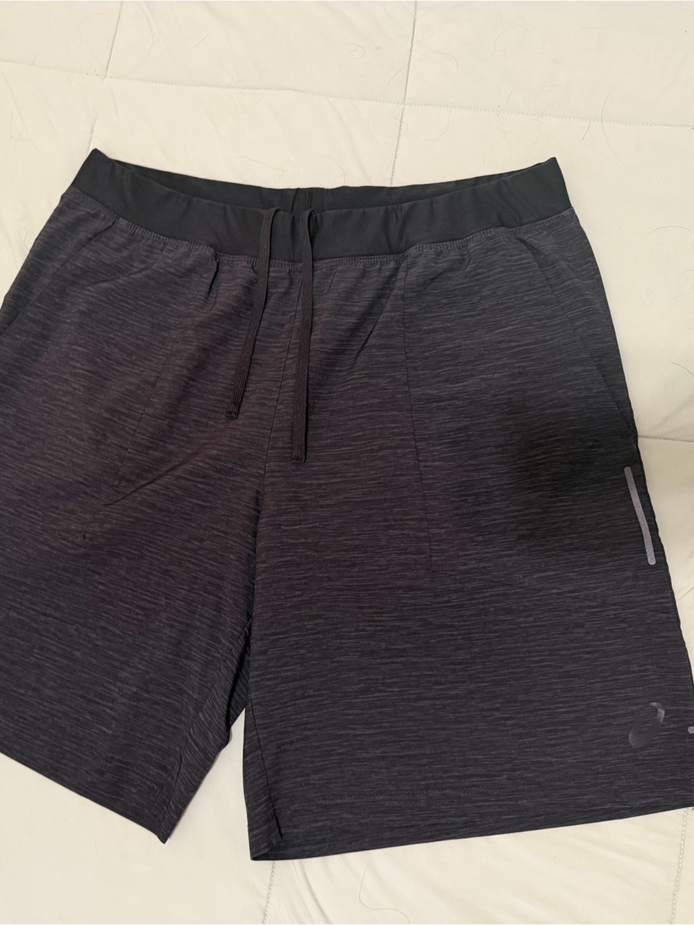 Asics Black Heather Athletic Shorts
